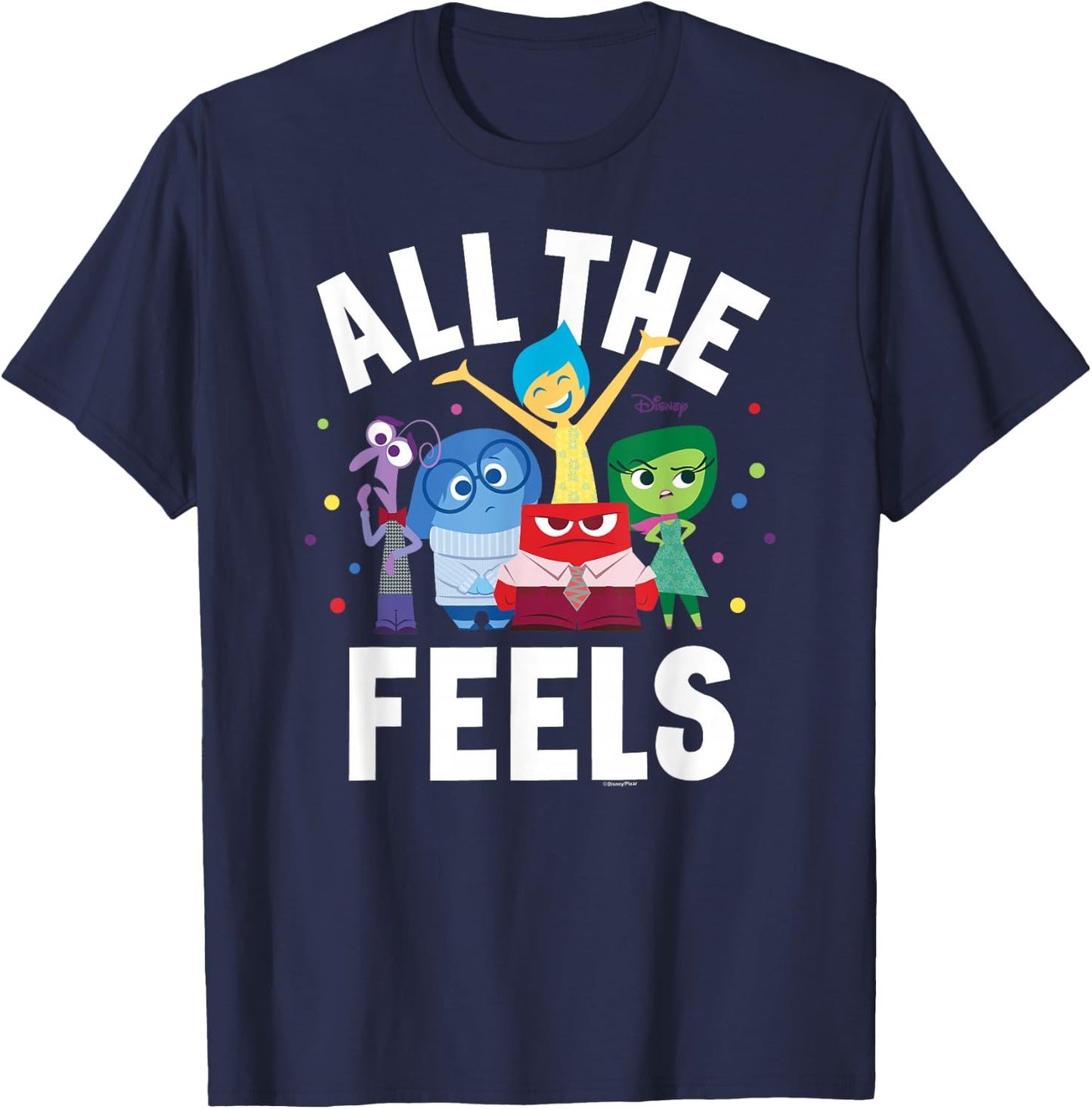 Inside Out - All The Feels T-Shirt - T-Shirt | Navy