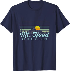 Mt. Hood Retro Clothes & Gear - Mt. Hood Souvenir T-Shirt - T-Shirt | Navy