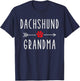 Dachshund Grandma Funny Dachshund Dog Owner Gift Grandmother T-Shirt - T-Shirt | Navy