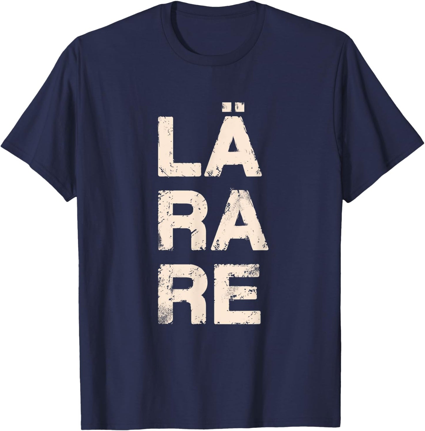 Teacher Written in Swedish Language T-Shirt - T-Shirt | Navy