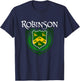 Robinson Surname Irish Clan Tartan Badge Ireland T-Shirt - T-Shirt | Navy