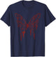Goth Tattoo Style Melting Butterfly Fairy Grunge Fairycore T-Shirt - T-Shirt | Navy