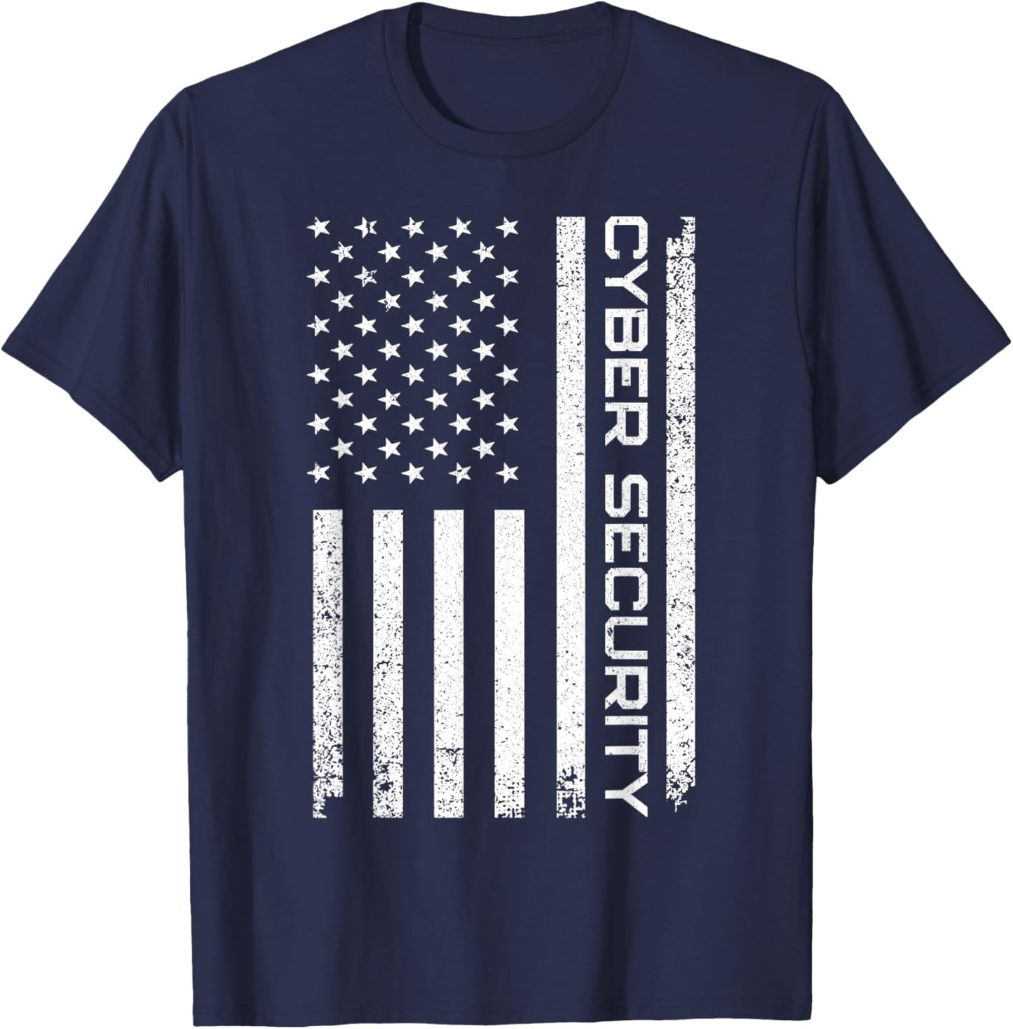Funny USA Cyber Security Art Women Anti Malware Geek T-Shirt - T-Shirt | Navy