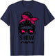 goat show mom goat Boer show mama T-Shirt - T-Shirt | Navy