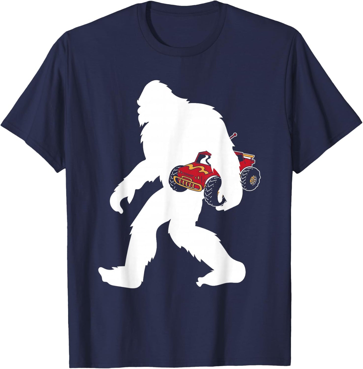 RC Car Enthusiast Remote Control Yetti Sasquatch Big Foot T-Shirt - T-Shirt | Navy
