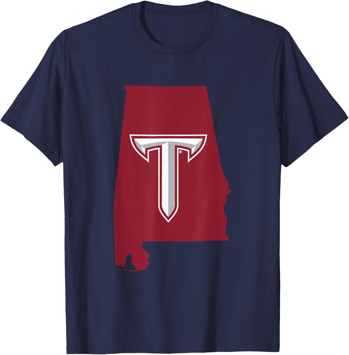 Troy University Trojans | Official NCAA Merch | PPTROY05 T-Shirt - T-Shirt | Navy