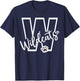 Wildcats School Sports Fan Team Spirit Football Baseball T-Shirt - T-Shirt | Navy