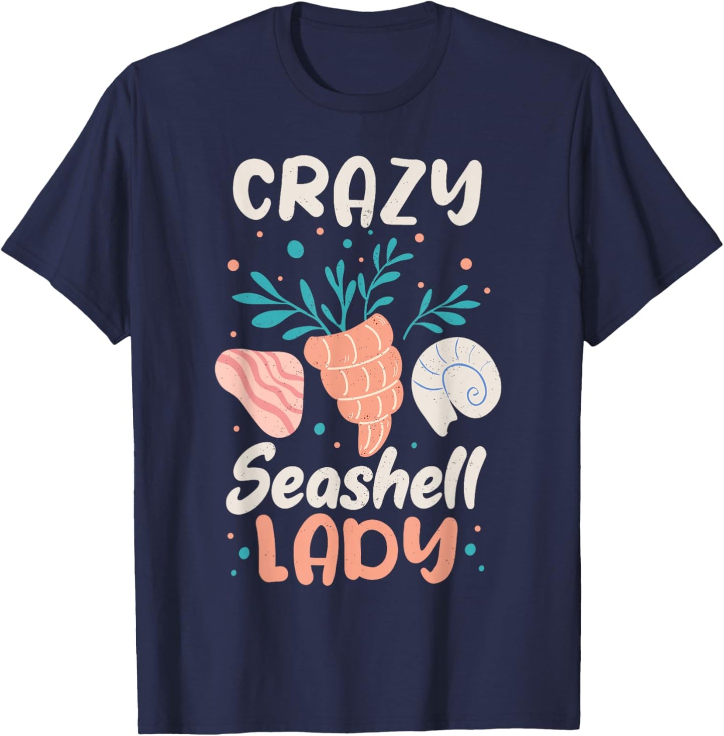 Shelling Shell Collecting Seashell Collector T-Shirt - T-Shirt | Navy
