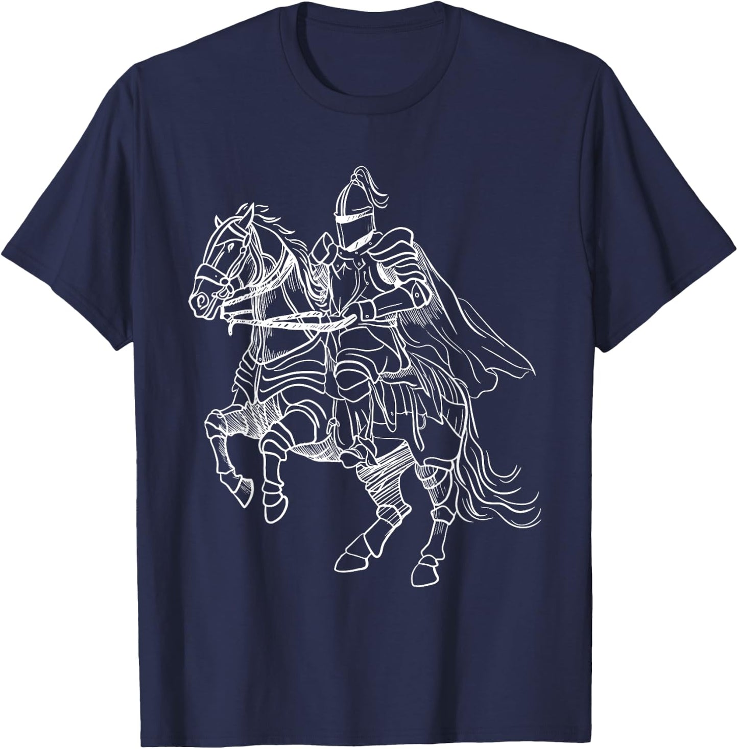 Renaissance Festival Joust Medieval Jousting T-Shirt - T-Shirt | Navy