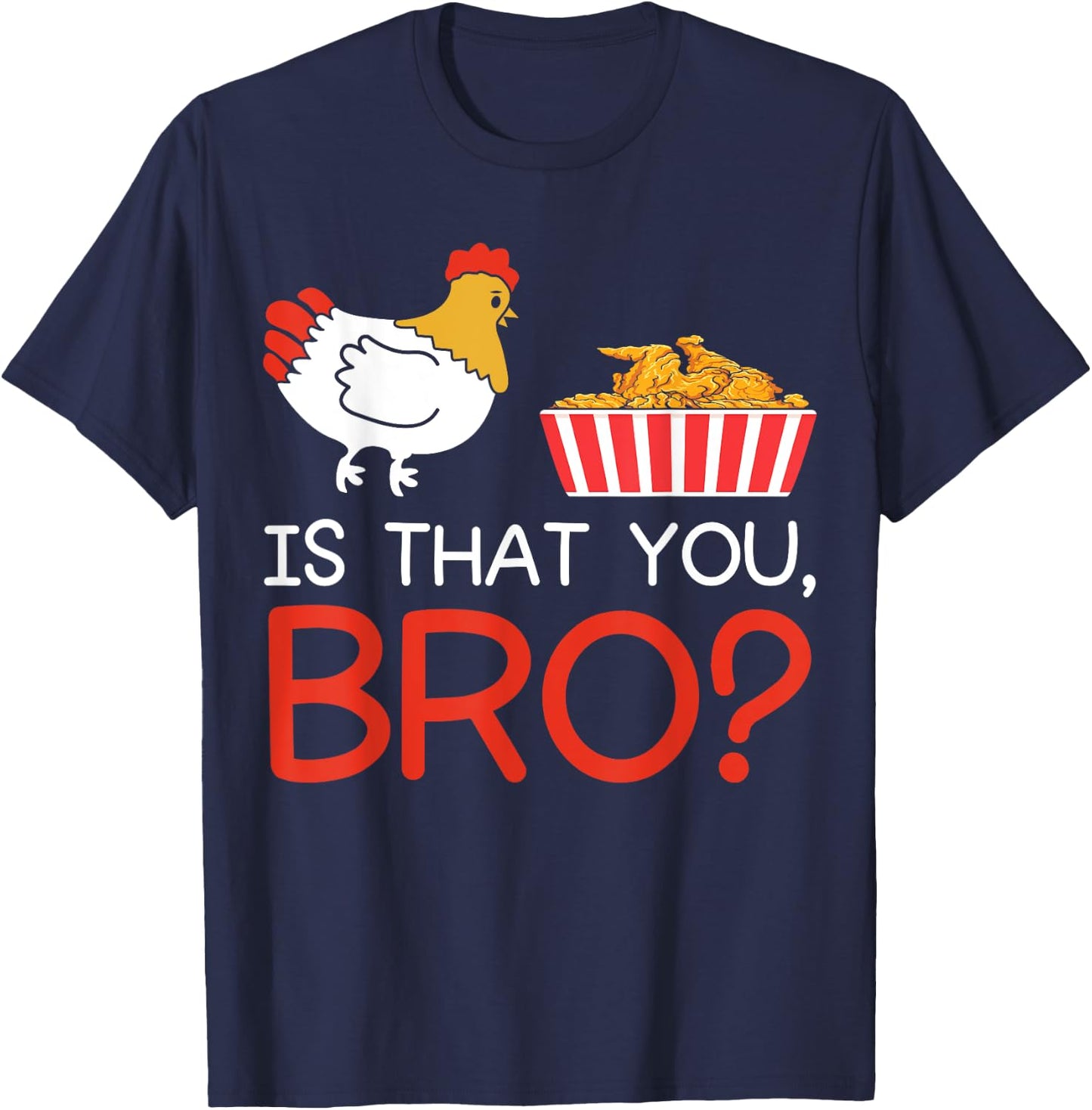 Funny Chicken Tender T-Shirt - T-Shirt | Navy