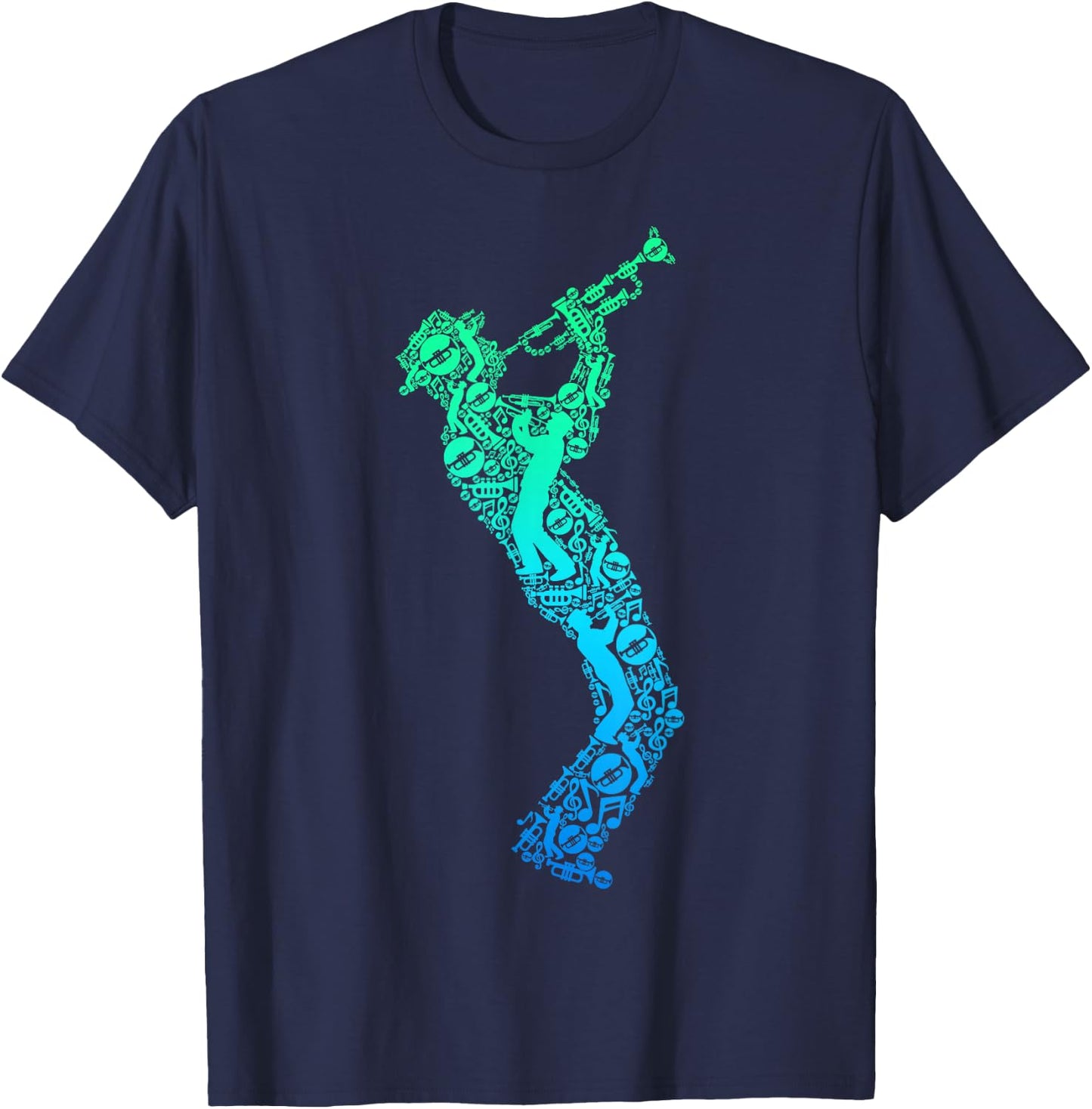 Trumpet Trumpeter Children's Men's Trumpets T-Shirt - T-Shirt | Navy