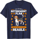 Beagle Retired Breeder Dog Hunting Hare Retirement Plan T-Shirt - T-Shirt | Navy