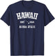 Hawaiian Aloha State Graphic Vintage Hawaiian Islands T-Shirt - T-Shirt | Navy