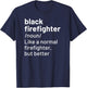 Black Firefighter Definition African American T-Shirt - T-Shirt | Navy