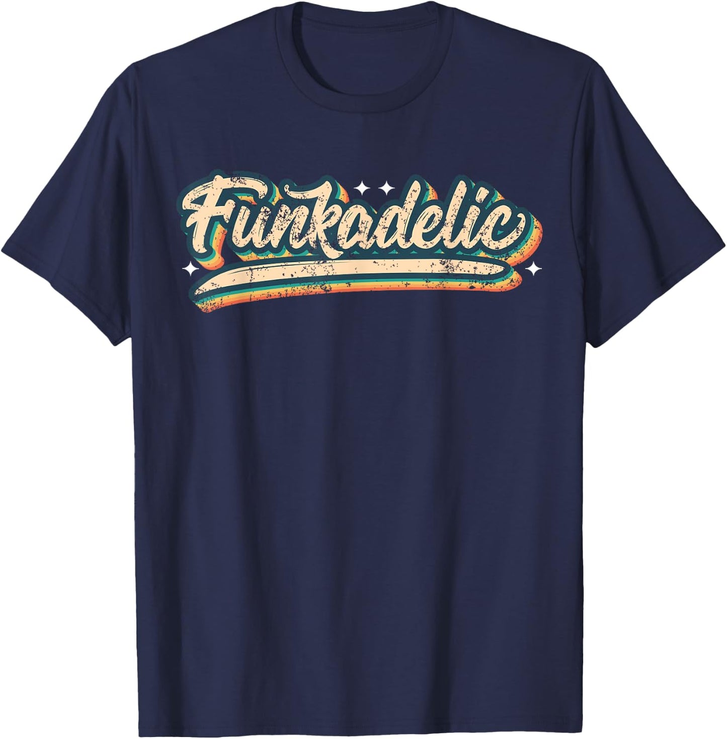 Funk & Soul Shirt Vintage Look Slang 70s Costume 80s Costume T-Shirt - T-Shirt | Navy
