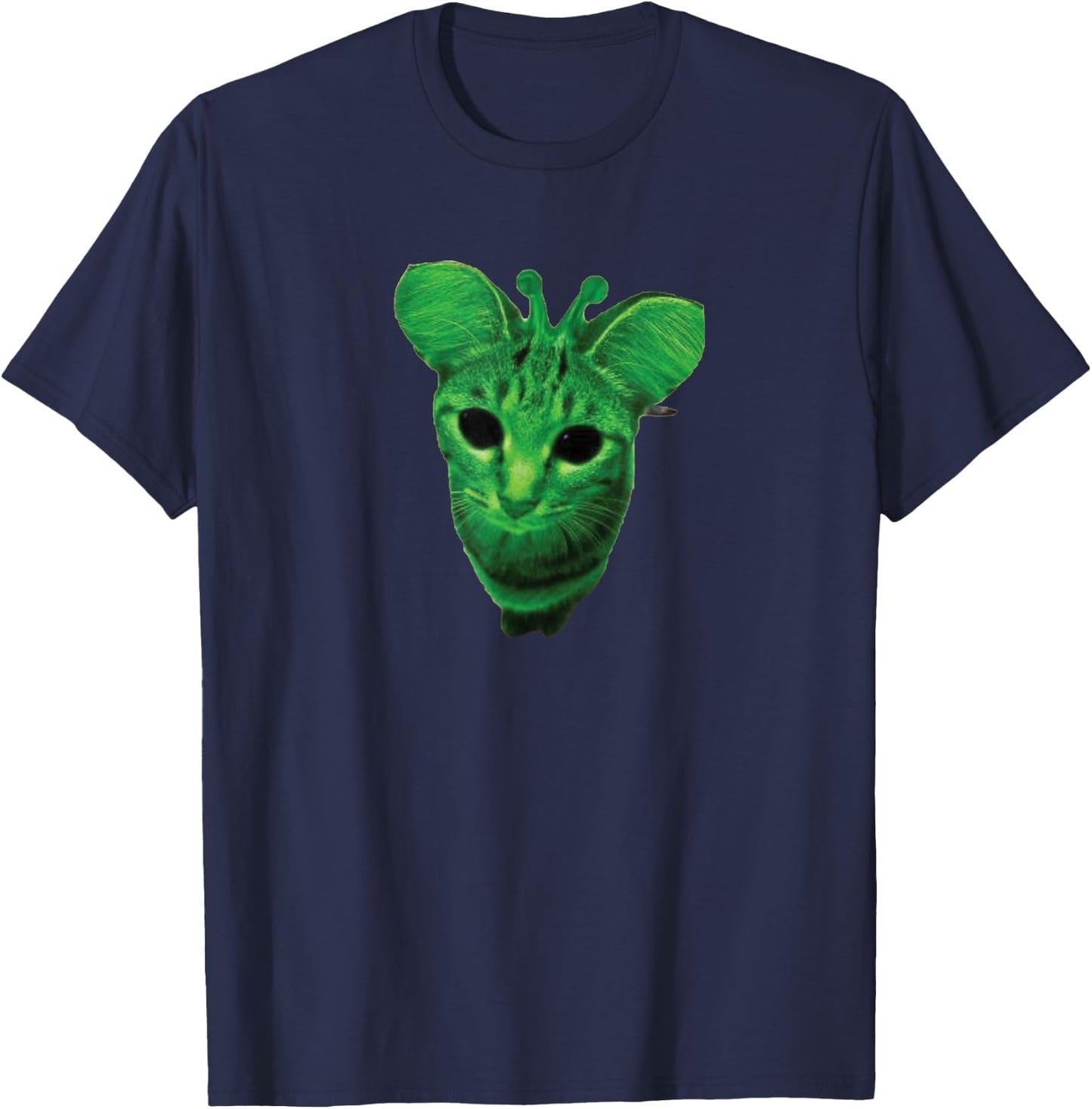 Gnarp Meme Glerp Meme Glorp Meme Alien Cat T-Shirt - T-Shirt | Navy