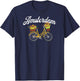 Amsterdam Summer Tour Yellow Flower Floral Women's Bike T-Shirt - T-Shirt | Navy