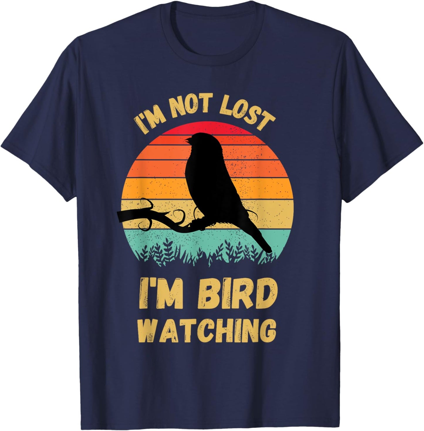 Cool Bird Watching Design Women Bird Watcher Birder T-Shirt - T-Shirt | Navy