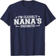 I'm Clearly Nana's Favorite, Grandson Granddaughter Grandma T-Shirt - T-Shirt | Navy