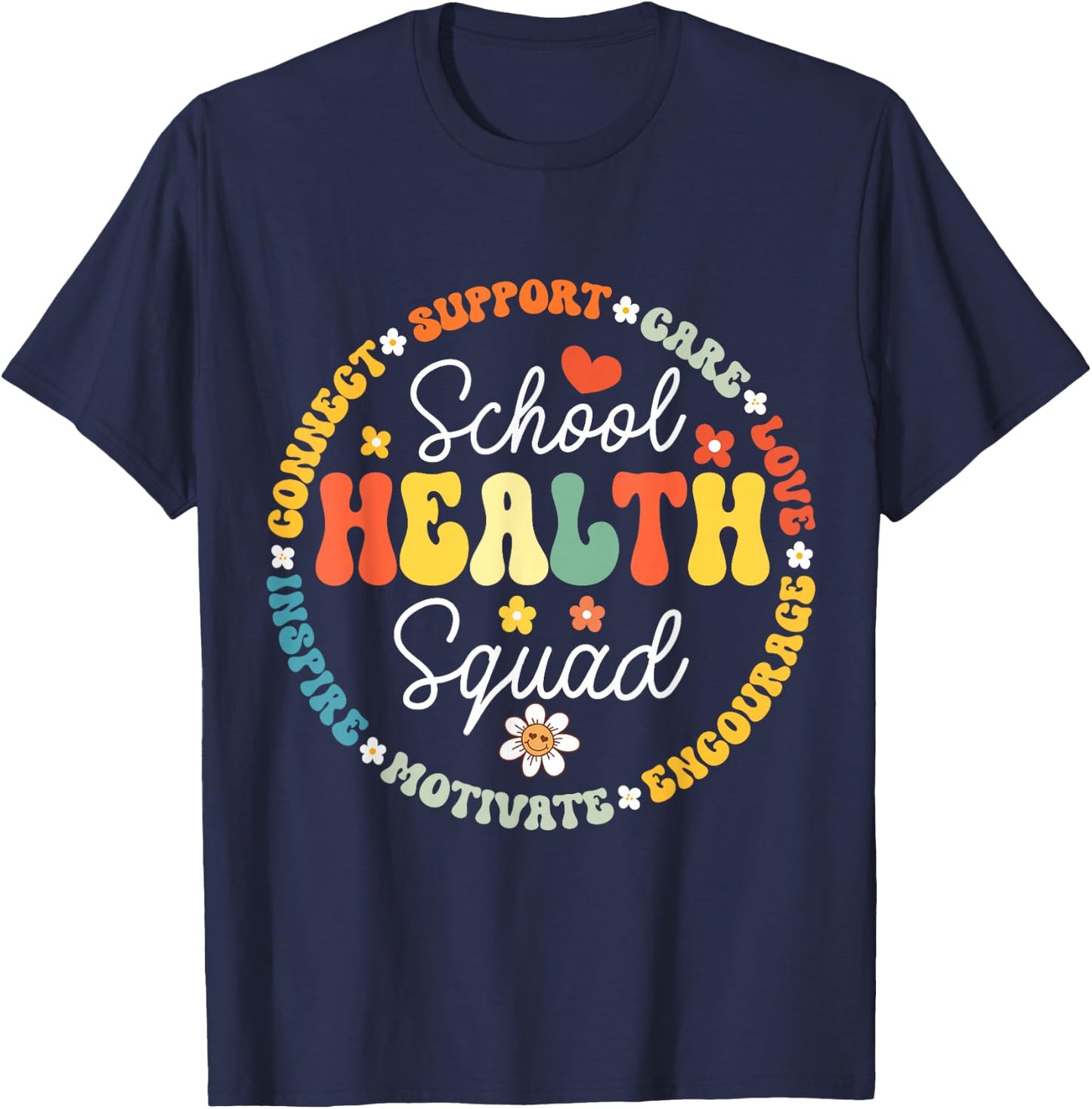 School Health Squad Funny Back To School Nurse Squad T-Shirt - T-Shirt | Navy