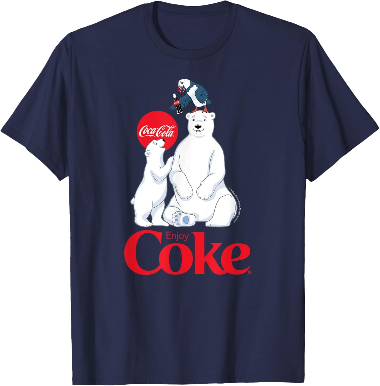 Coca-Cola - Polar Bears And Coca-Cola T-Shirt - T-Shirt | Navy