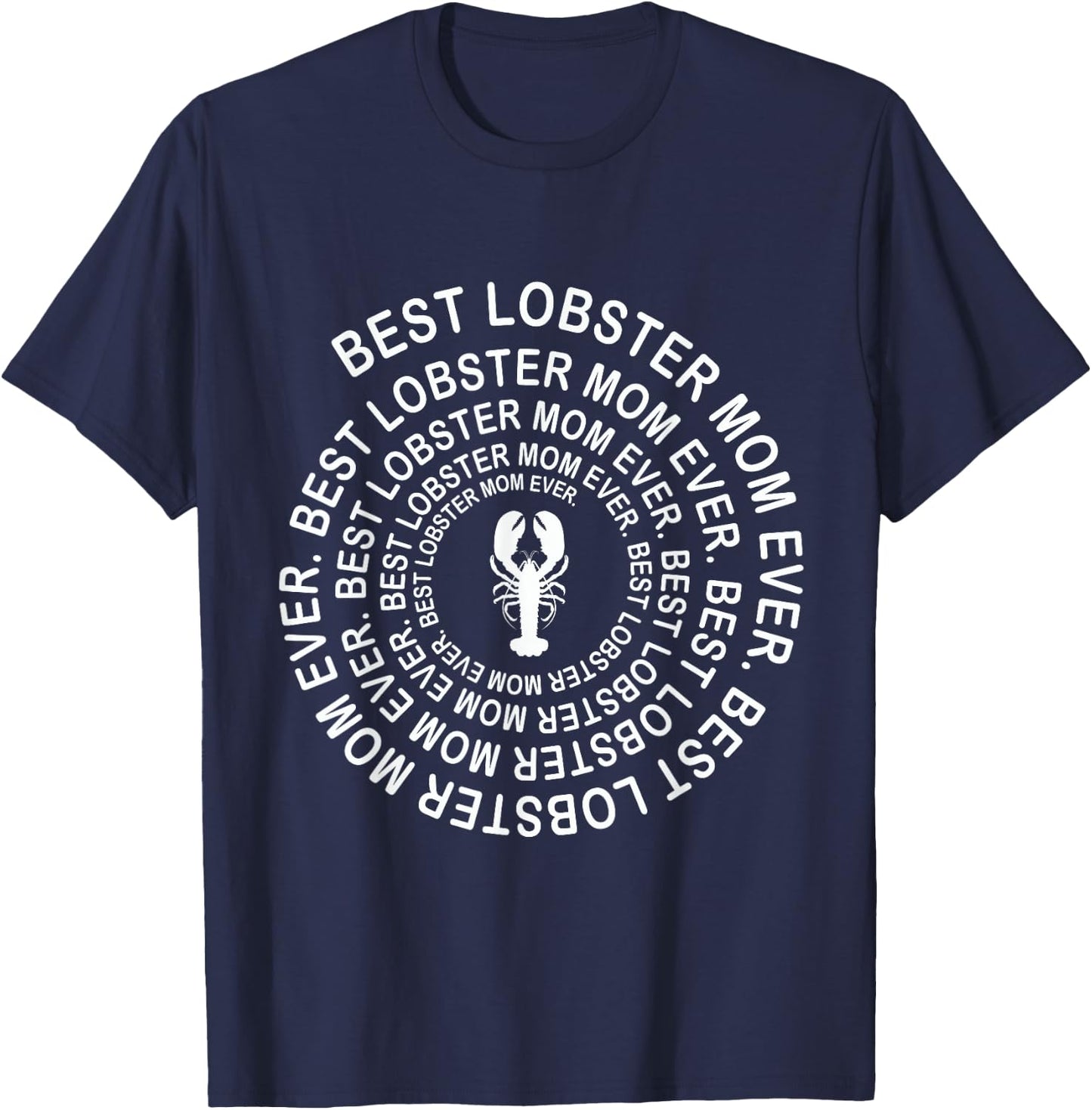 Funny Lobster Mom Spiral Girls Mother's Day T-Shirt - T-Shirt | Navy