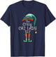 The Crazy Cat Lady Elf Matching Family Christmas Cat Lover T-Shirt - T-Shirt | Navy