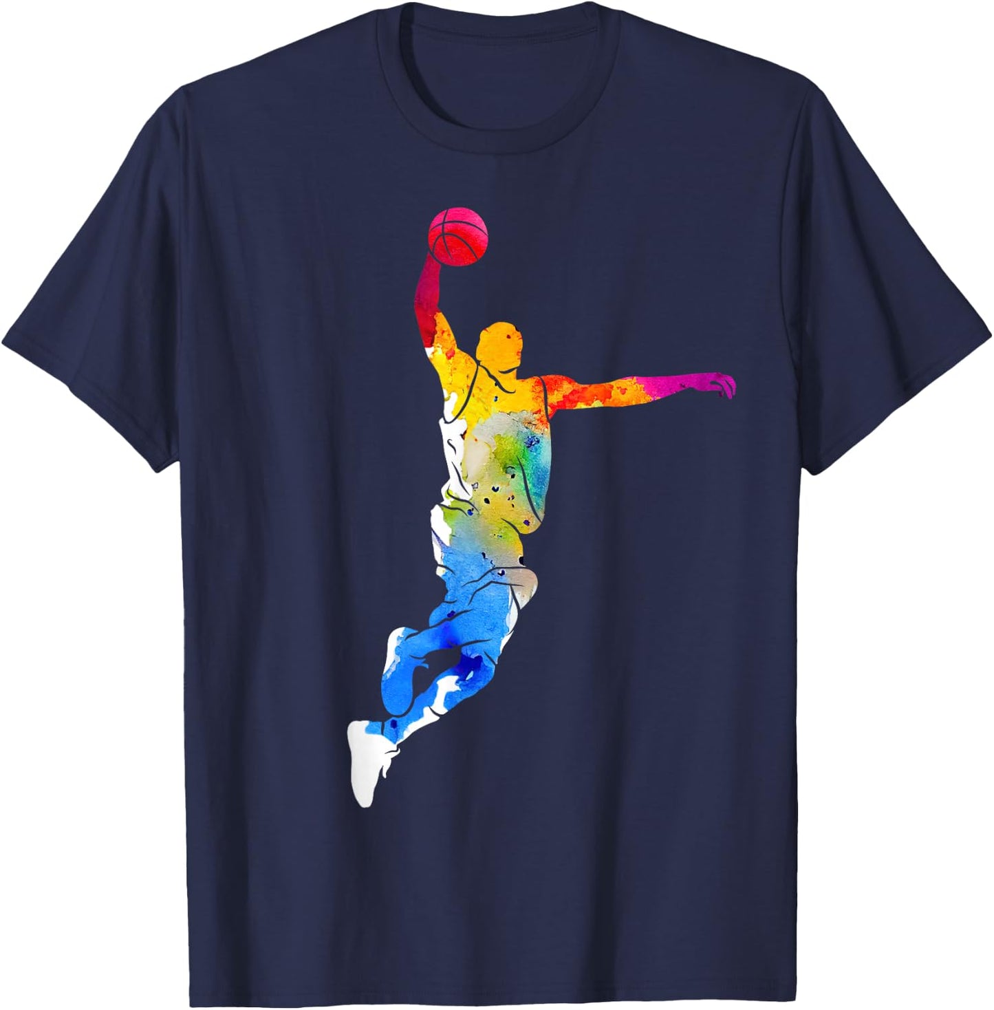Basketball Player Basketball T-Shirt - T-Shirt | Navy