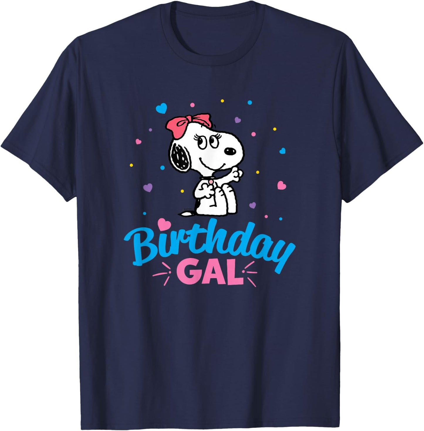 Peanuts Belle Birthday Gal T-Shirt - T-Shirt | Navy