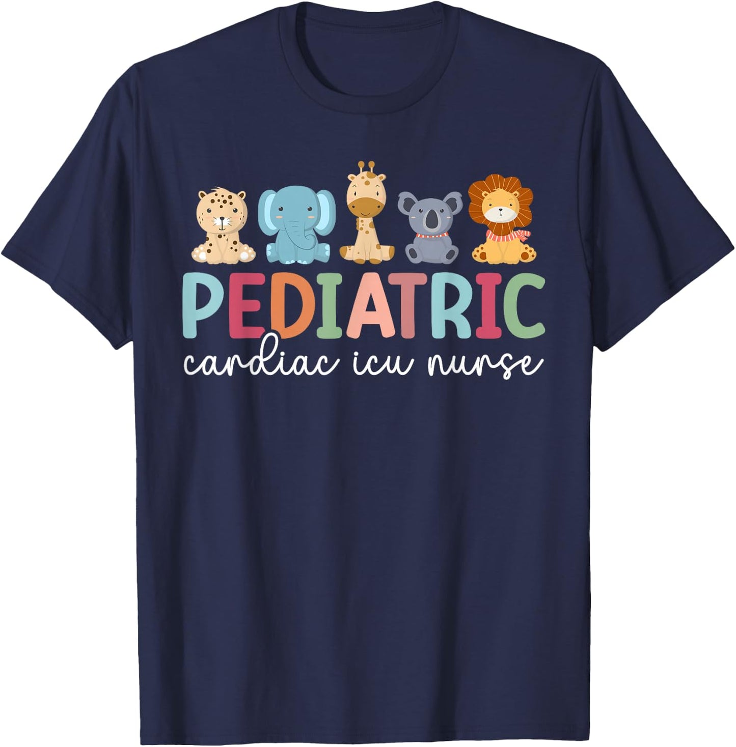 PCICU Nurse Pediatric Cardiac Intensive Care Unit T-Shirt - T-Shirt | Navy
