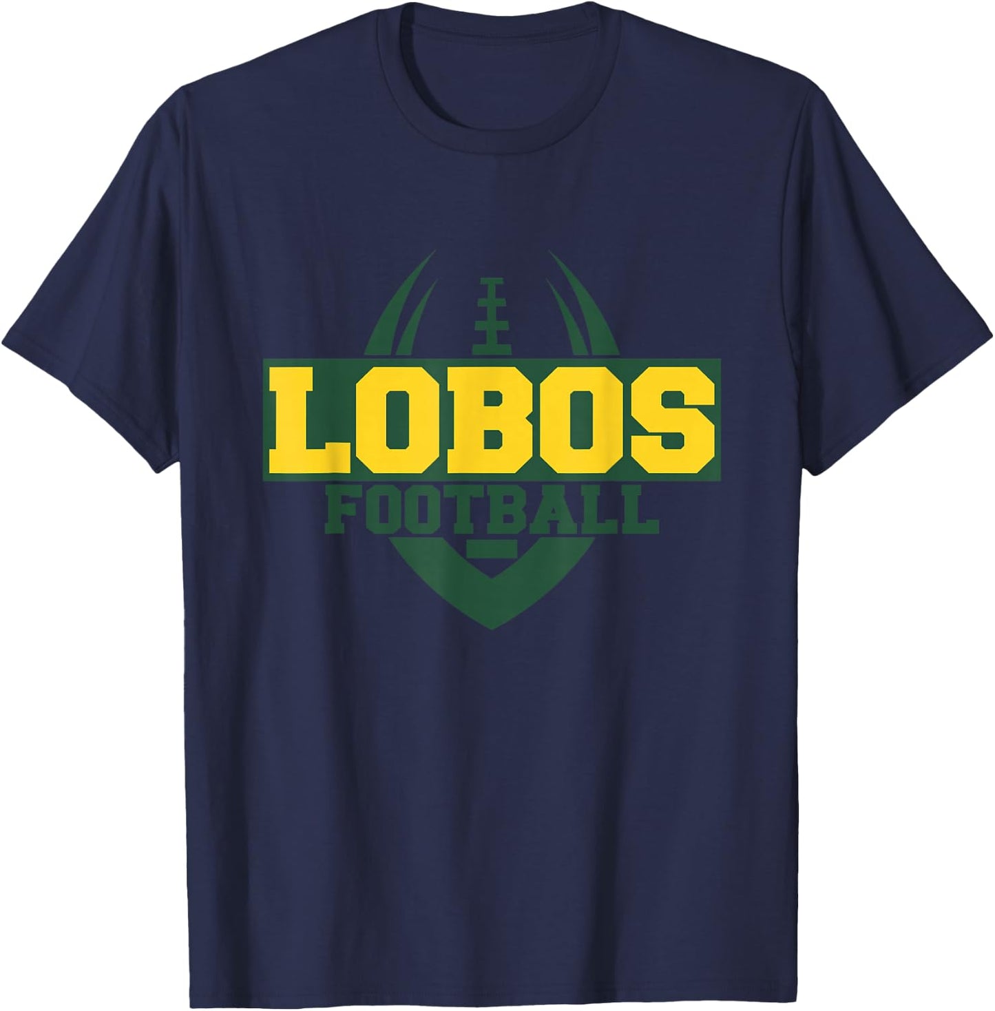 Longview Lobos Football T-Shirt - T-Shirt | Navy