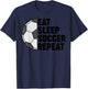 Eat Sleep Soccer Repeat Teens Girls Boys Kids Men Women T-Shirt - T-Shirt | Navy