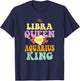 This Libra Queen Loves Her Aquarius King T-Shirt - T-Shirt | Navy