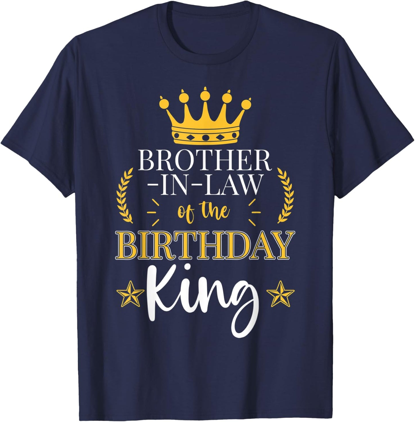 Brother-In-Law of the Birthday King Theme Party Bday T-Shirt - T-Shirt | Navy