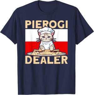 Pierogi Lover Pierogi Dealer Polish Pierogi T-Shirt - T-Shirt | Navy