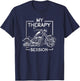 My therapy session is biking bike motorcycle rider T-Shirt - T-Shirt | Navy
