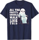 Halloween Wheelchair Costume Handicap Joke Ghouls Walk Like T-Shirt - T-Shirt | Navy