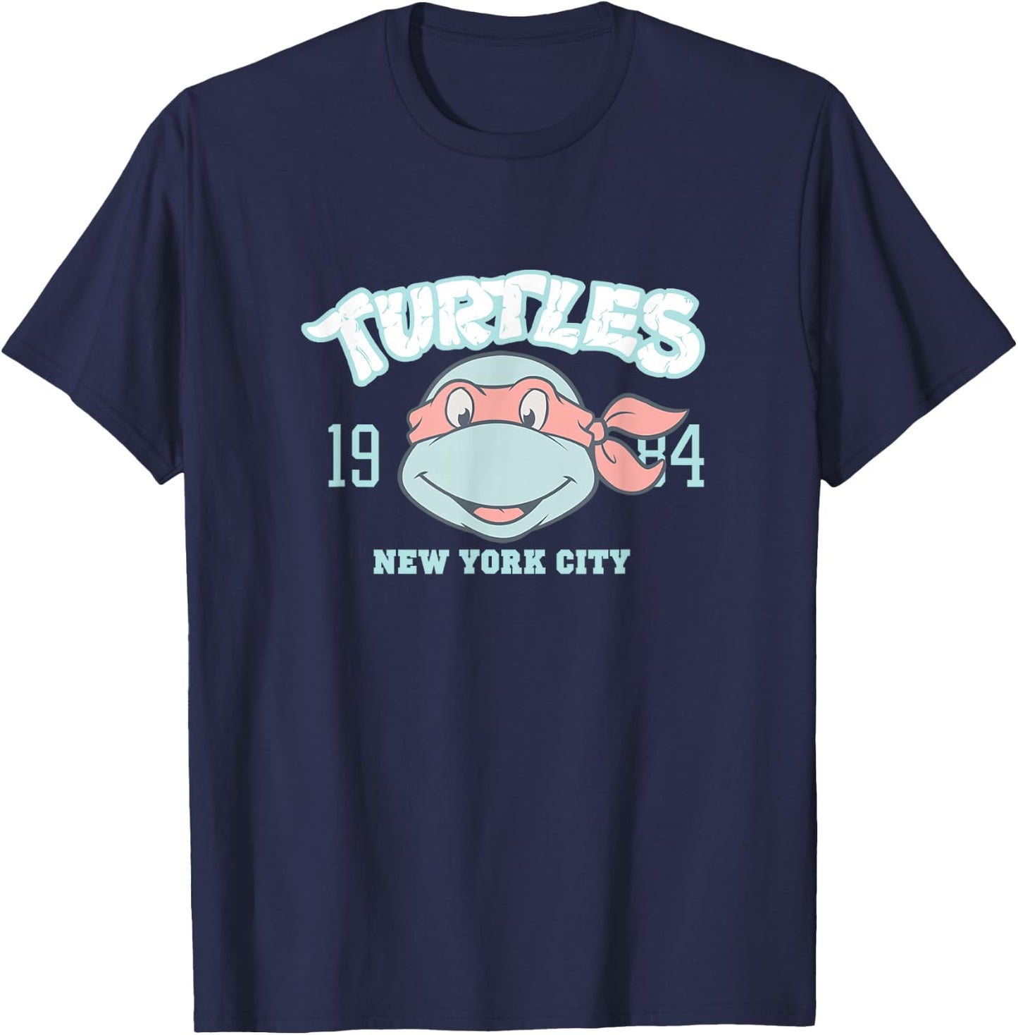 Teenage Mutant Ninja Turtles Raphael 1984 NYC Collegiate T-Shirt - T-Shirt | Navy