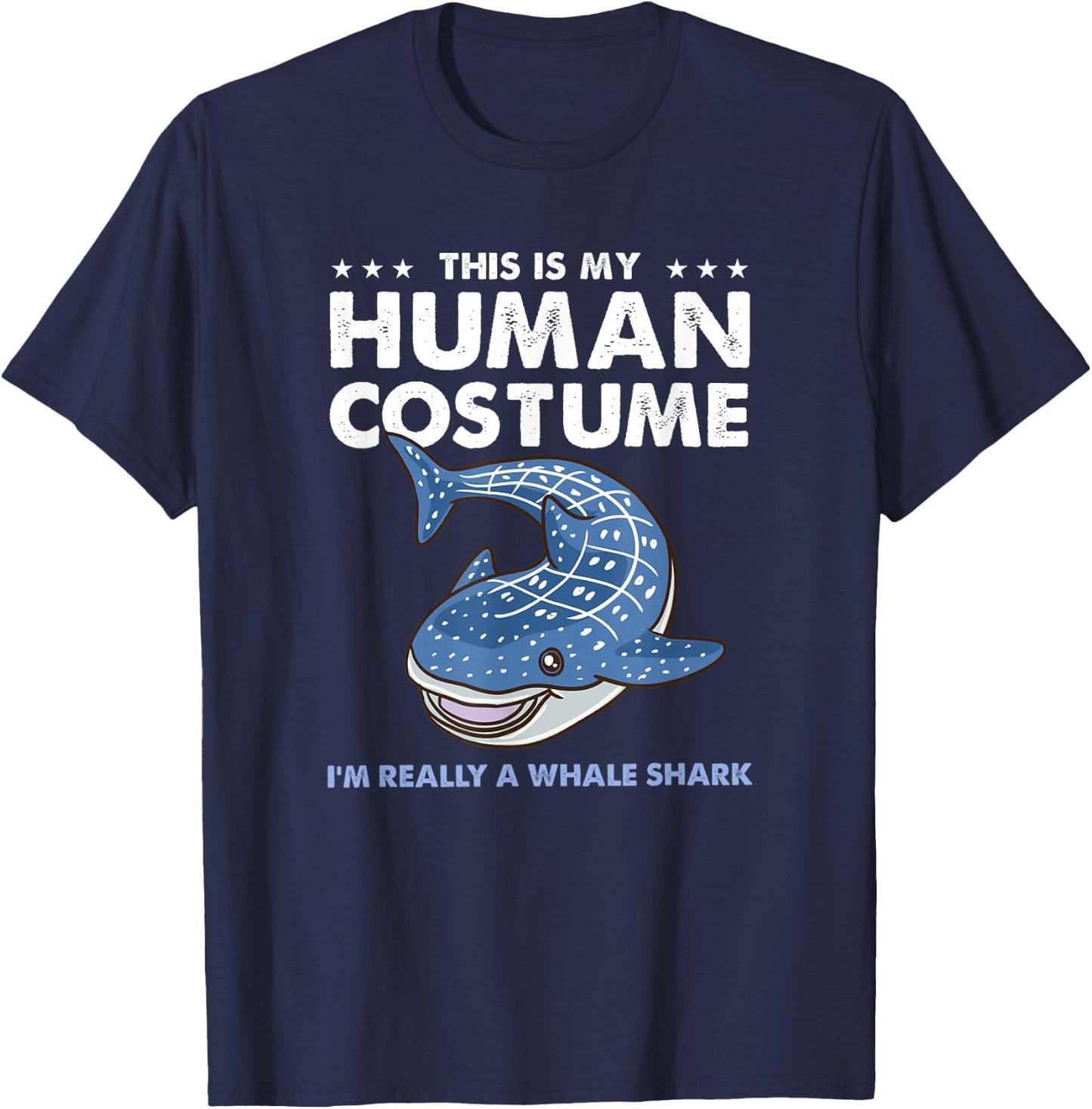 This Is My Human Costume Whale Shark T-Shirt - T-Shirt | Navy