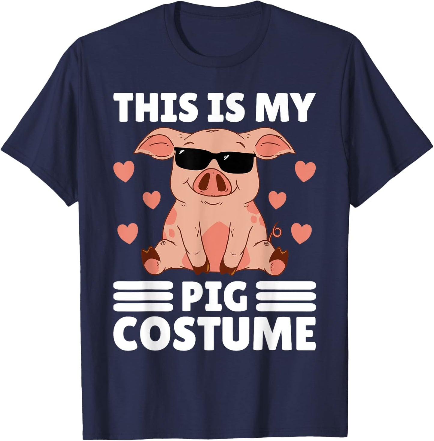This Is My My Pig Costume Men Pig Stuff Funny Farmer Boy Pig T-Shirt - T-Shirt | Navy