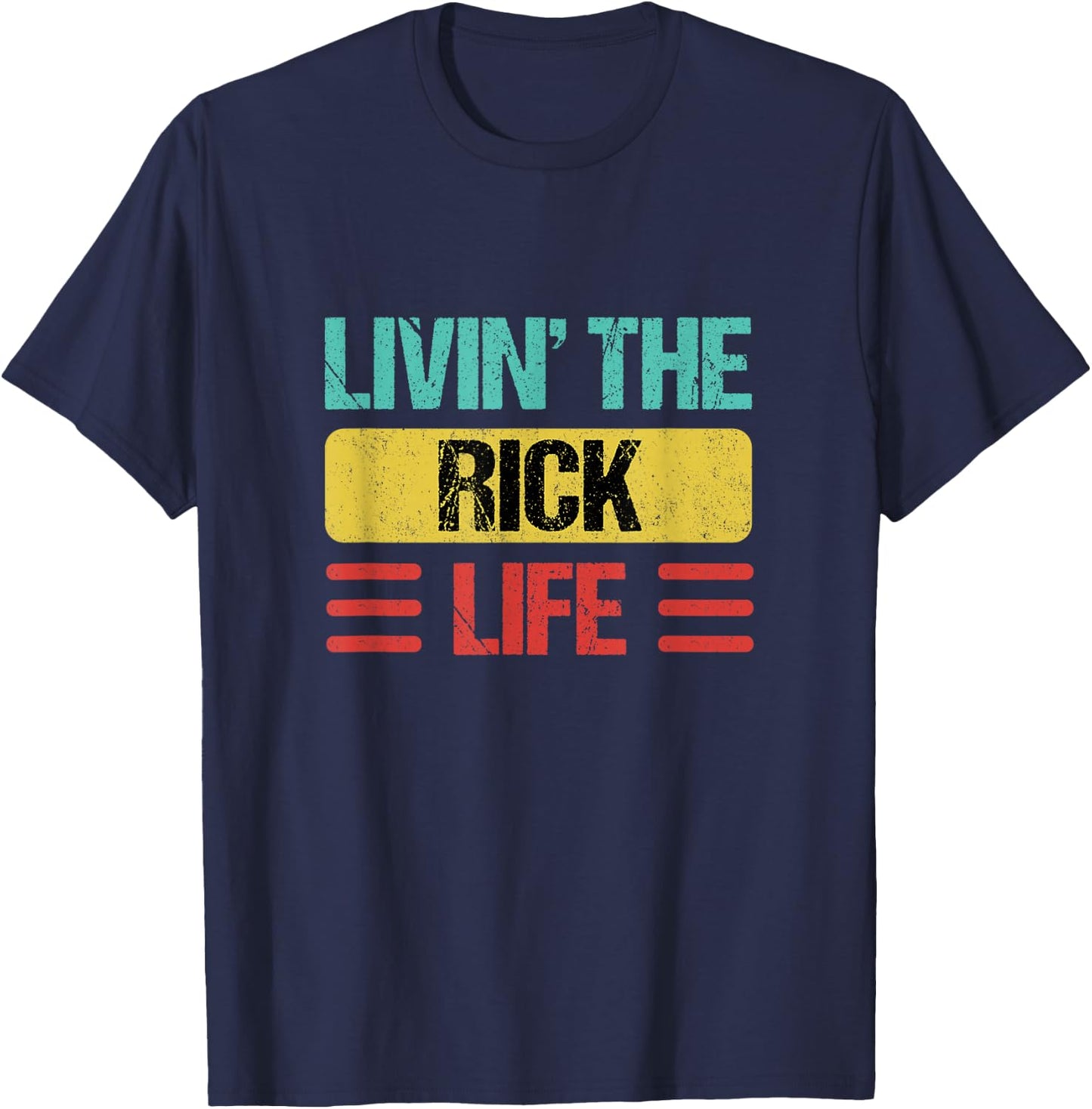 Rick Name T-Shirt - T-Shirt | Navy