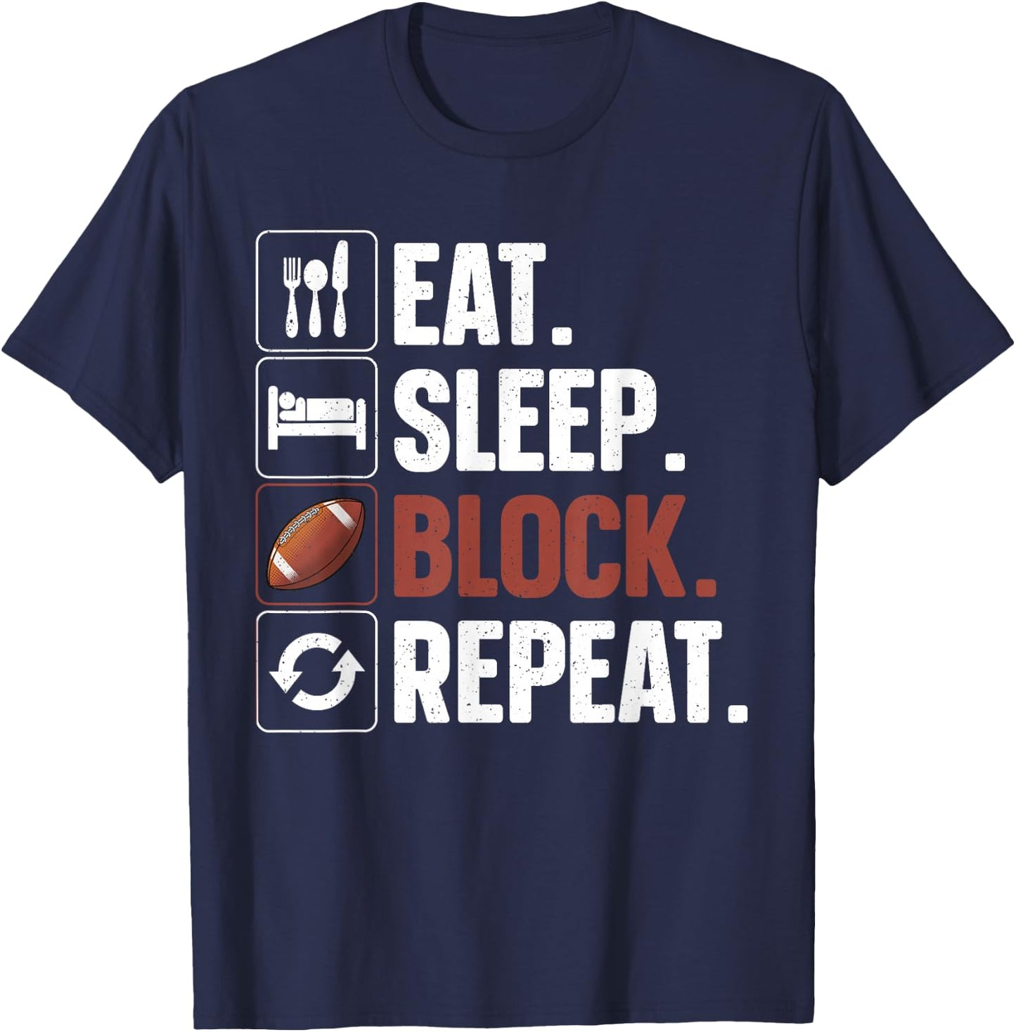 Lineman Art Women Football Player Offensive Lineman T-Shirt - T-Shirt | Navy