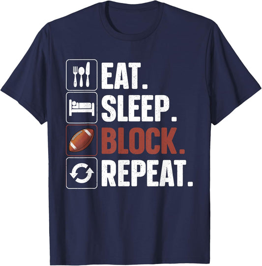 Lineman Art Women Football Player Offensive Lineman T-Shirt - T-Shirt | Navy