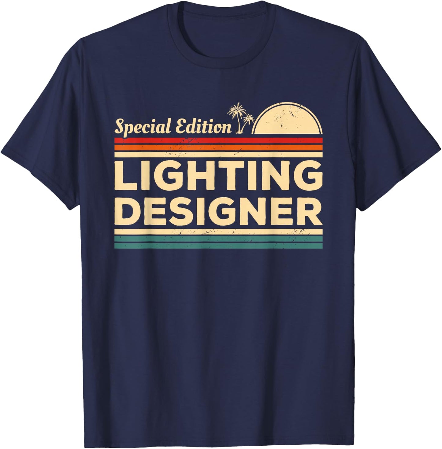 Vintage Lighting Designer T-Shirt - T-Shirt | Navy