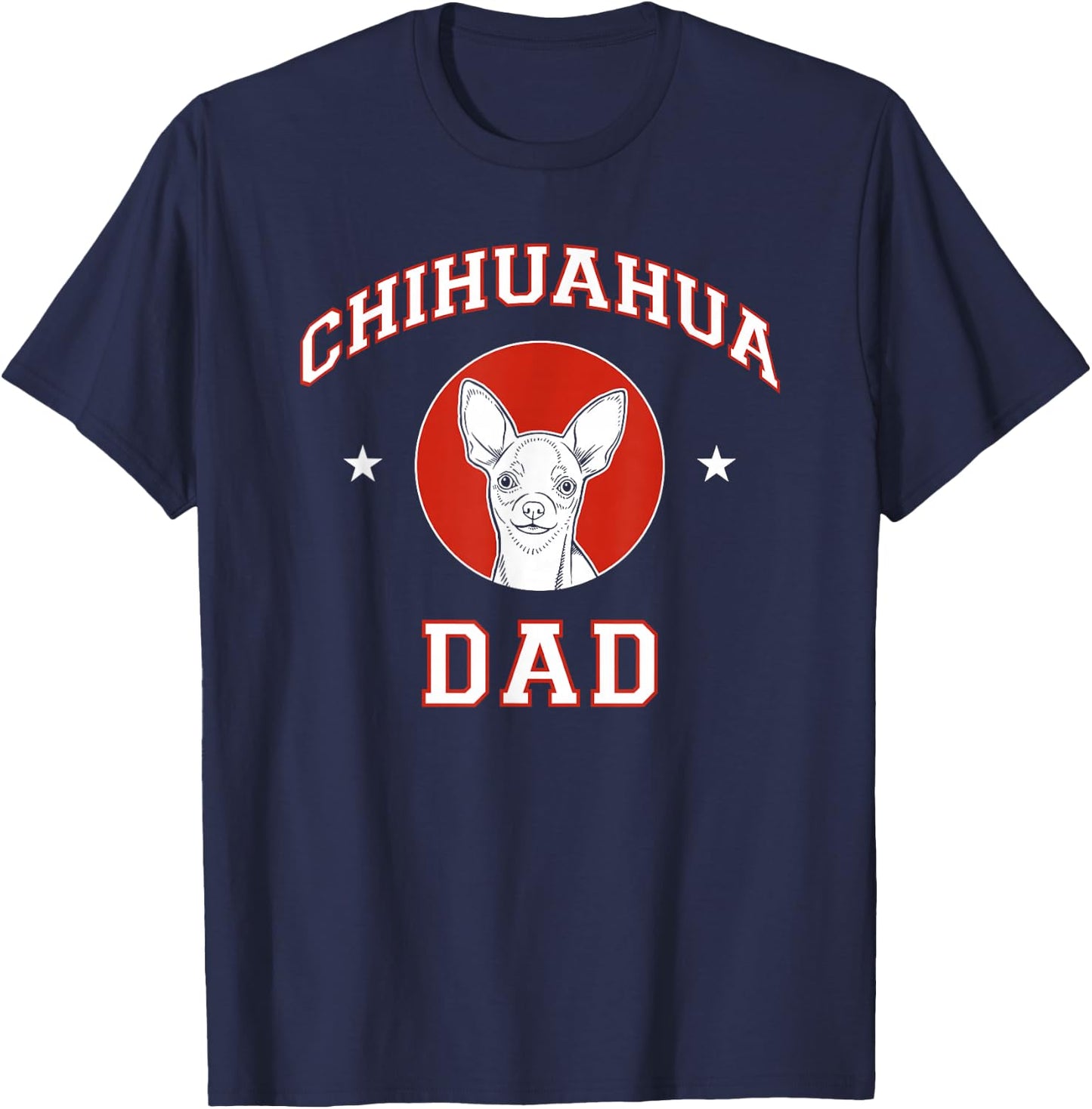 Chihuahua Dad Dog Father Women Girls Kids T-Shirt - T-Shirt | Navy