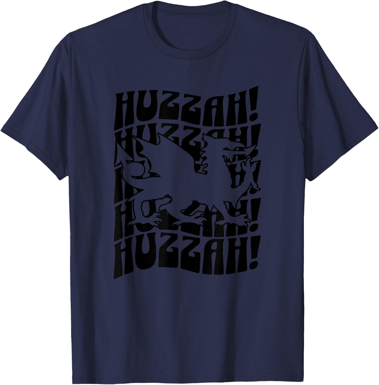 Huzzah Renaissance Faire Festival Fair Medieval Theme Dragon T-Shirt - T-Shirt | Navy