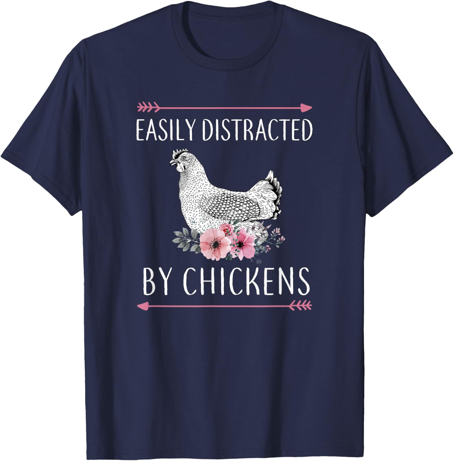 Chicken Shirt Funny Chicken Lover T-Shirt - T-Shirt | Navy