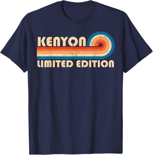 KENYON Surname Retro Vintage 80s 90s Birthday Reunion T-Shirt - T-Shirt | Navy
