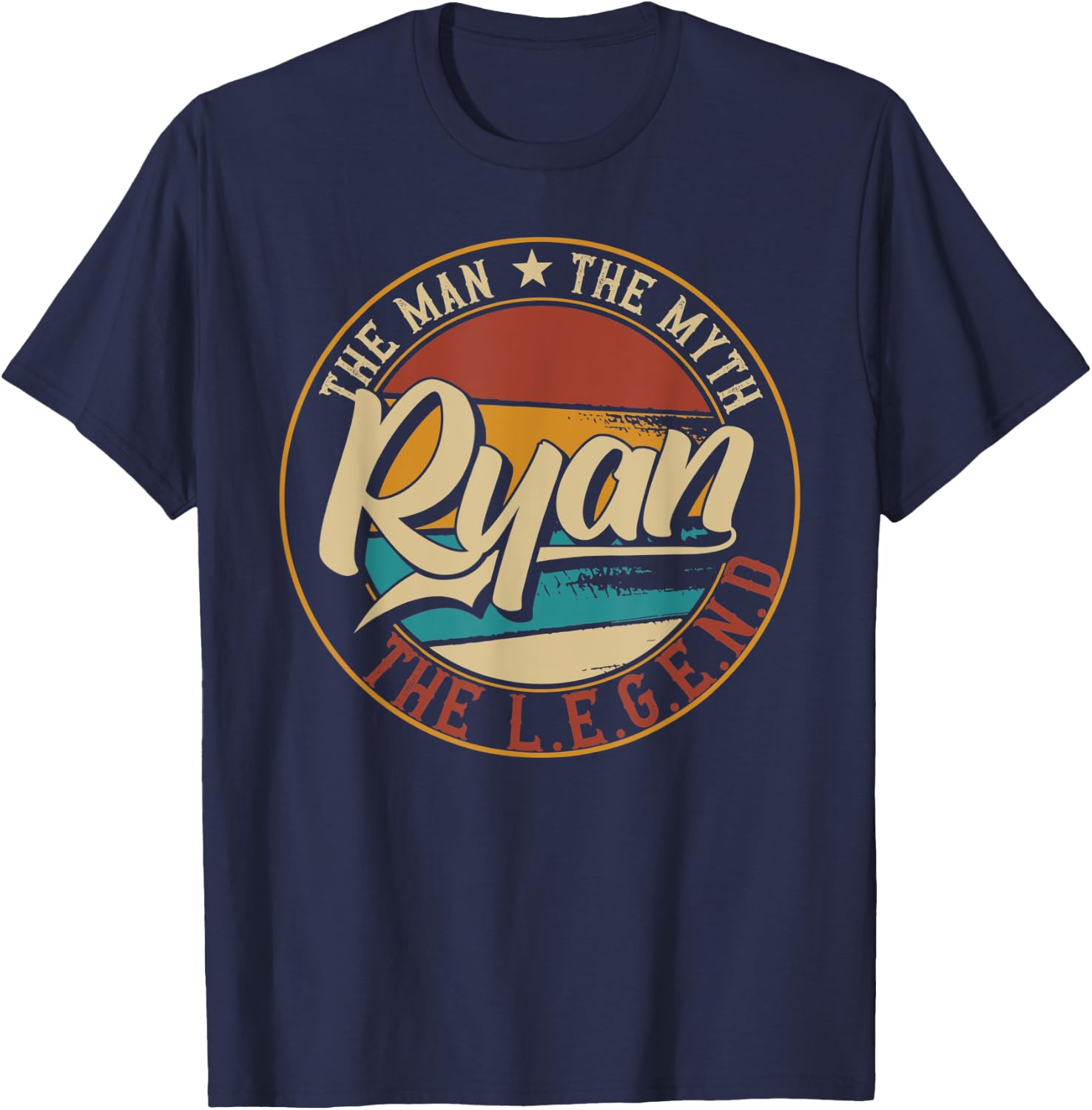 Ryan The man the myth the legend T-Shirt - T-Shirt | Navy