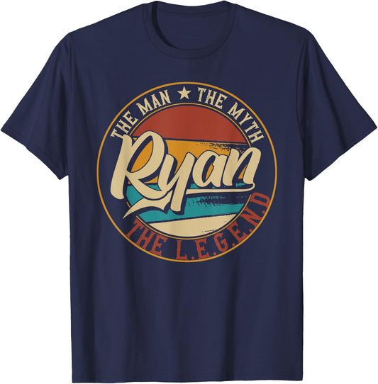 Ryan The man the myth the legend T-Shirt - T-Shirt | Navy